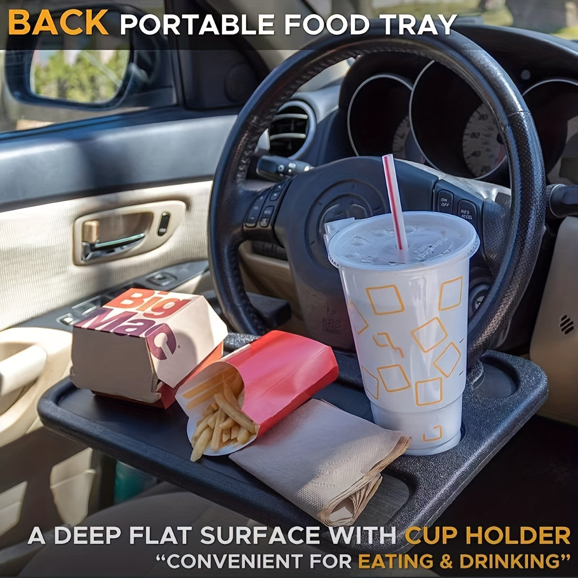 Steering Wheel Desk Tray